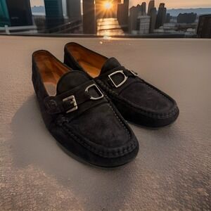 Ralph Lauren Suede Driving Loafers Men's 10 Leather sole